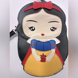 Princess Snow White Black and Yellow Character Crossbody Bag